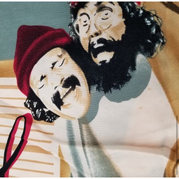 Cheech and Chong Up in Smoke Button Up Shirt Vintage Deadstock Size XL NWT - Picture 7 of 9